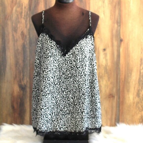 JODIFL Blouse Tank Women's Plus Size Black White 2X - Picture 1 of 3